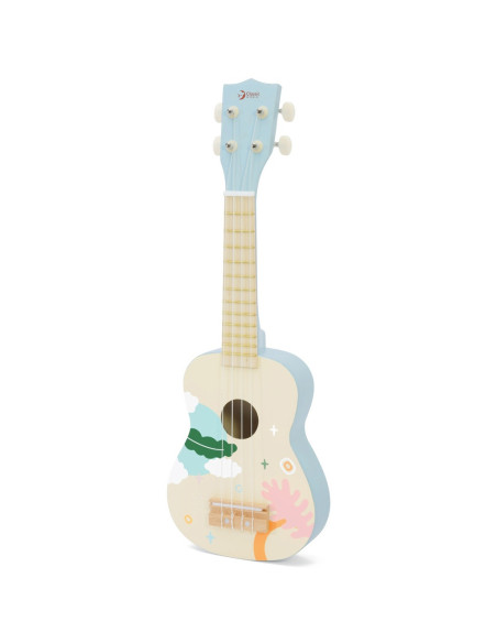 CLASSIC WORLD Drewniane Ukulele Gitara dla Dzieci Niebieskie