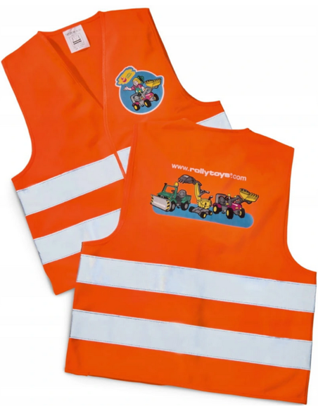 Rolly Toys John Deere Traktor na Pedały z Łyżką + Kamizelka Odblaskowa dla Dzieci Gratis