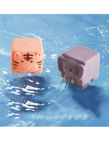 WOOPIE Klocki Sensoryczne Układanka Do Ściskania Dźwięk Zwierzątka 12 el.