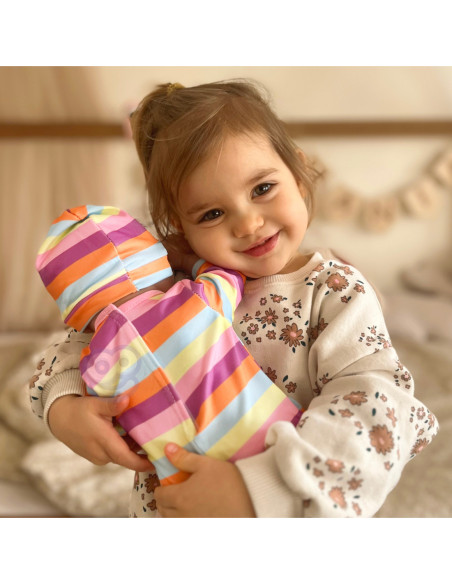 WOOPIE Ubranko dla Lalki Zestaw Pajacyk Body Jednorożec Czapeczka 43 cm