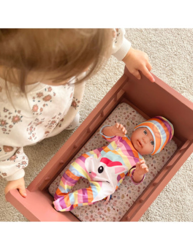 WOOPIE Ubranko dla Lalki Zestaw Pajacyk Body Jednorożec Czapeczka 43 cm