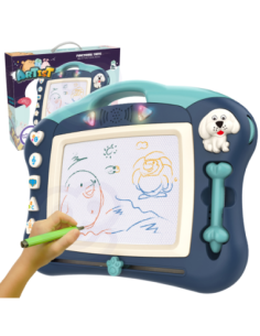 WOOPIE Scribble Interactive Magnetic Board Graphic Tablet Music Light Blue