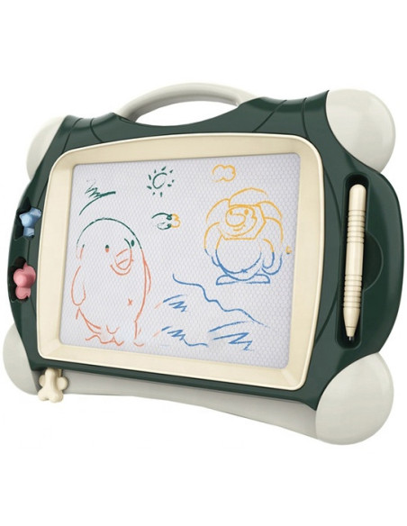 WOOPIE Znikopis Tablica Magnetyczna Kolorowa + 2 Stempelki