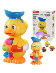 WOOPIE BABY Ducky Water Bath Toy with Spinning Wheel and Overflow