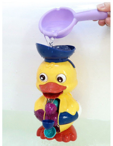 WOOPIE Kaczuszka Zabawka Wodna do Kąpieli Kołowrotek Przelewowa