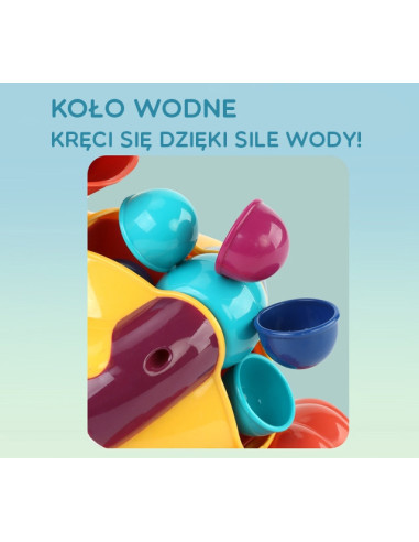 WOOPIE Kaczuszka Zabawka Wodna do Kąpieli Kołowrotek Przelewowa