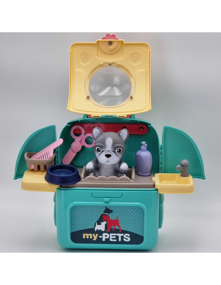 WOOPIE Pies Przenosny Zestaw Pielęgnacyjny 2w1 w Plecaku Transporter