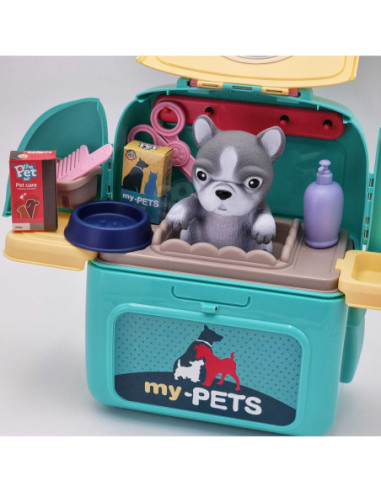 WOOPIE Pies Przenosny Zestaw Pielęgnacyjny 2w1 w Plecaku Transporter