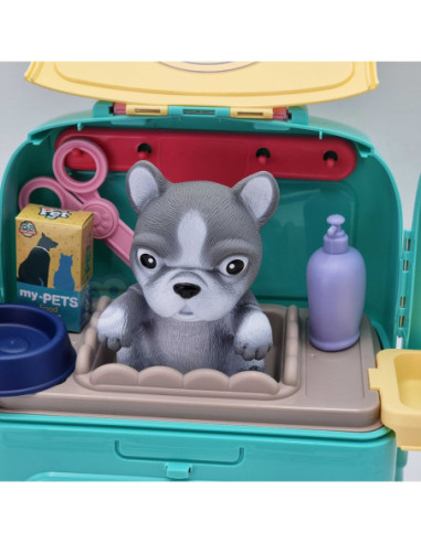 WOOPIE Pies Przenosny Zestaw Pielęgnacyjny 2w1 w Plecaku Transporter