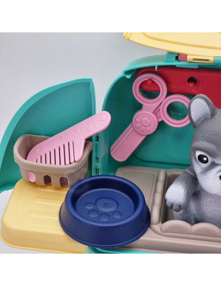 WOOPIE Pies Przenosny Zestaw Pielęgnacyjny 2w1 w Plecaku Transporter