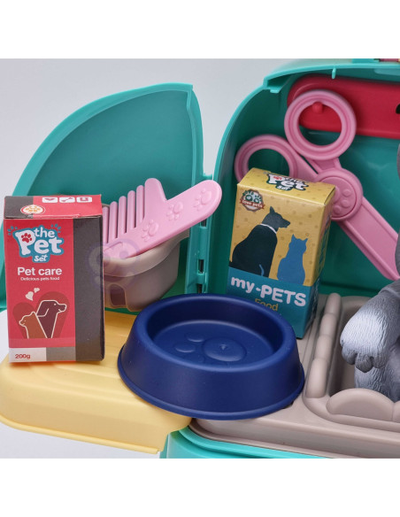 WOOPIE Pies Przenosny Zestaw Pielęgnacyjny 2w1 w Plecaku Transporter