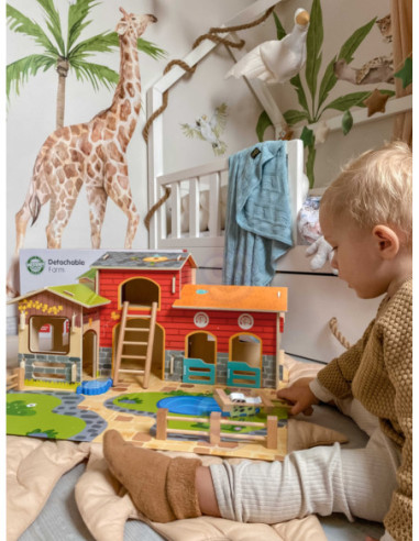 WOOPIE GREEN Mega Farma Figurki Zwierząt Stajnia Obora Kurnik 18 el.