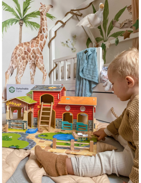 WOOPIE GREEN Mega Farma Figurki Zwierząt Stajnia Obora Kurnik 18 el.