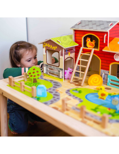 WOOPIE GREEN Mega Farma Figurki Zwierząt Stajnia Obora Kurnik 18 el.