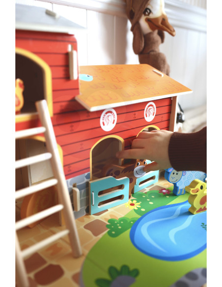 WOOPIE GREEN Mega Farma Figurki Zwierząt Stajnia Obora Kurnik 18 el.