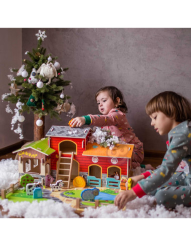 WOOPIE GREEN Mega Farma Figurki Zwierząt Stajnia Obora Kurnik 18 el.