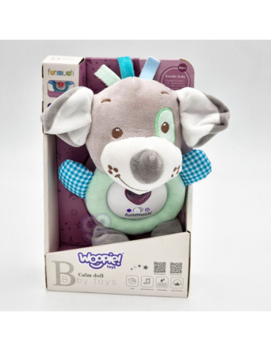 WOOPIE Interaktywny Pluszak Przytulanka dla Niemowląt Światło Dźwięk Piesek Usypiacz