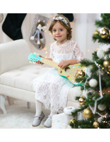 TOOKY TOY Drewniane Ukulele Gitara dla Dzieci 3+