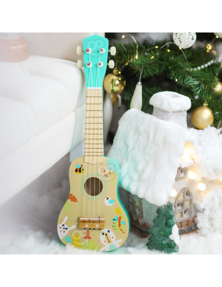 TOOKY TOY Drewniane Ukulele Gitara dla Dzieci 3+