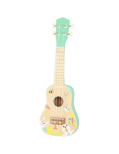 TOOKY TOY Drewniane Ukulele Gitara dla Dzieci 3+