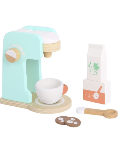 TOOKY TOY Drewniany Ekspres do Kawy dla Dzieci + Akcesoria