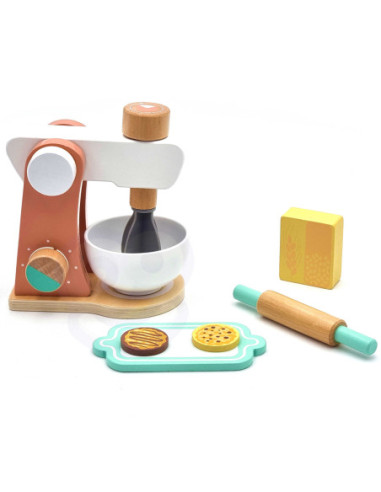 TOOKY TOY Drewniany Ekspres do Kawy dla Dzieci + Akcesoria