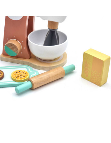 TOOKY TOY Drewniany Ekspres do Kawy dla Dzieci + Akcesoria