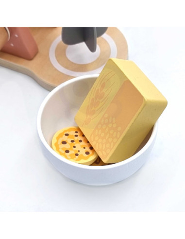 TOOKY TOY Drewniany Ekspres do Kawy dla Dzieci + Akcesoria