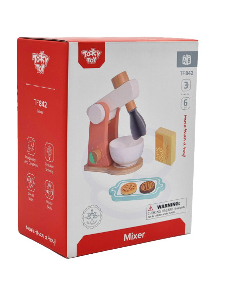 TOOKY TOY Drewniany Ekspres do Kawy dla Dzieci + Akcesoria