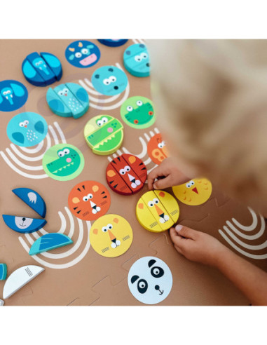 TOOKY TOY Jenga Zwierzęta Gra Zręcznościowa