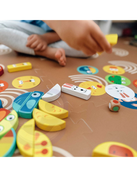 TOOKY TOY Jenga Zwierzęta Gra Zręcznościowa