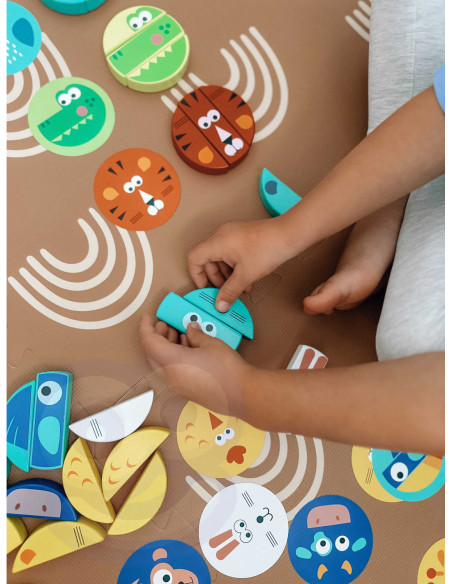 TOOKY TOY Jenga Zwierzęta Gra Zręcznościowa