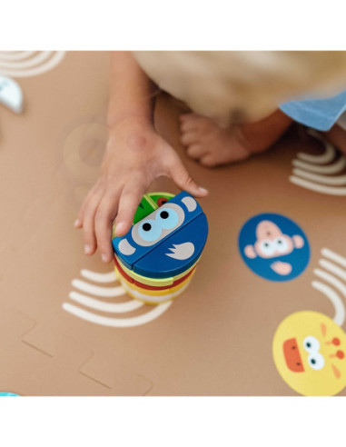 TOOKY TOY Jenga Zwierzęta Gra Zręcznościowa