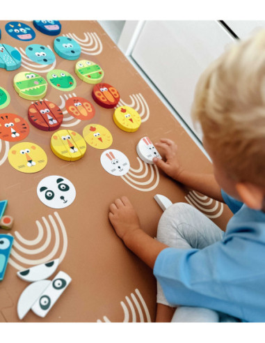 TOOKY TOY Jenga Zwierzęta Gra Zręcznościowa