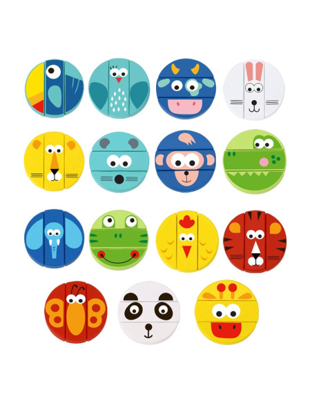 TOOKY TOY Jenga Zwierzęta Gra Zręcznościowa