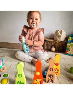 WOOPIE Kręgle dla Dzieci  6 szt. + 2 Piłki 2