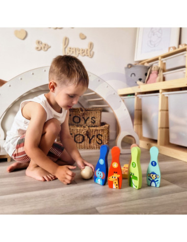 WOOPIE Kręgle dla Dzieci  6 szt. + 2 Piłki