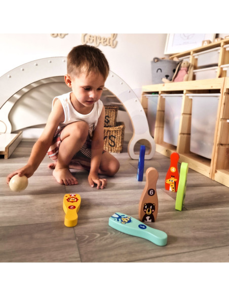 WOOPIE Kręgle dla Dzieci  6 szt. + 2 Piłki