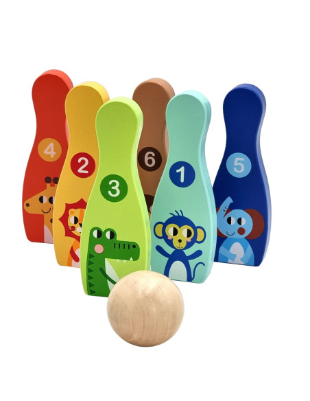 WOOPIE Kręgle dla Dzieci  6 szt. + 2 Piłki