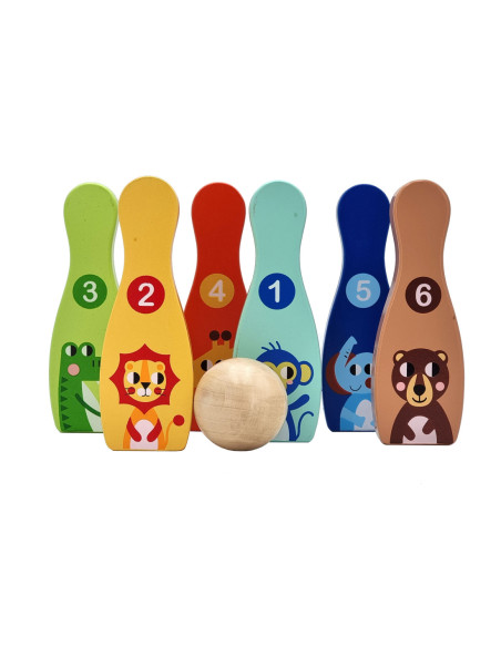 WOOPIE Kręgle dla Dzieci  6 szt. + 2 Piłki