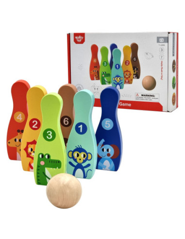 WOOPIE Kręgle dla Dzieci  6 szt. + 2 Piłki