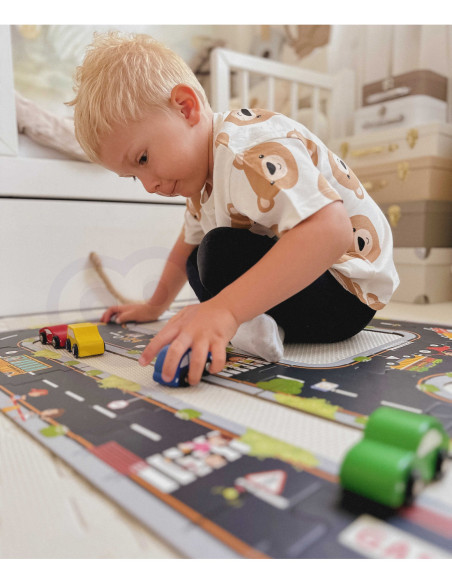 TOOKY TOY Puzzle Autostrada Makieta + 3 Samochodziki