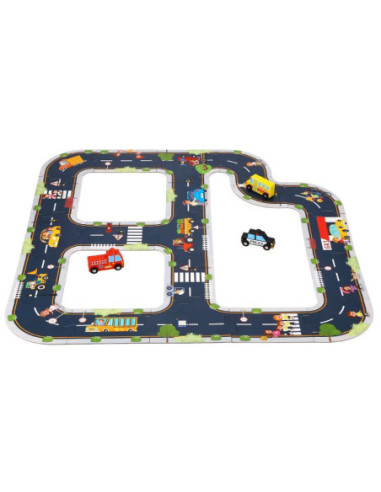 TOOKY TOY Puzzle Autostrada Makieta + 3 Samochodziki