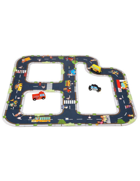 TOOKY TOY Puzzle Autostrada Makieta + 3 Samochodziki