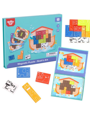 TOOKY TOY Układanka Logiczna Puzzle Tetris Arka Noego 26 el.