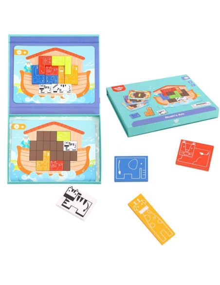 TOOKY TOY Układanka Logiczna Puzzle Tetris Arka Noego 26 el.