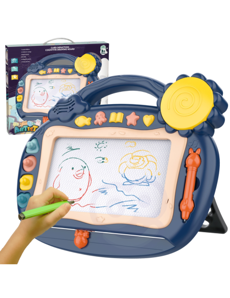 WOOPIE Znikopis Tablica Magnetyczna Kolorowa Stempelki