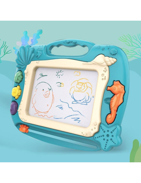 WOOPIE Znikopis Tablica Magnetyczna Kolorowa Stempelki Motyw Oceanu