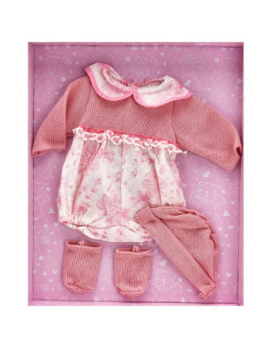 WOOPIE Ubranko dla Lalki Zestaw Sukienka Czapeczka 43 - 46 cm Różowy