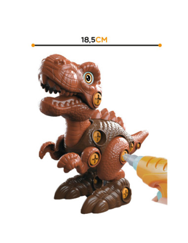 WOOPIE Dinozaur do Skręcania Zestaw Konstrukcyjny + Wiertarka 31 el.